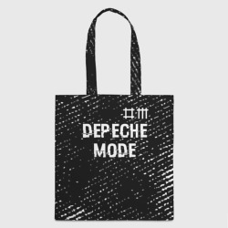 Шоппер 3D Depeche Mode glitch на темном фоне: символ сверху