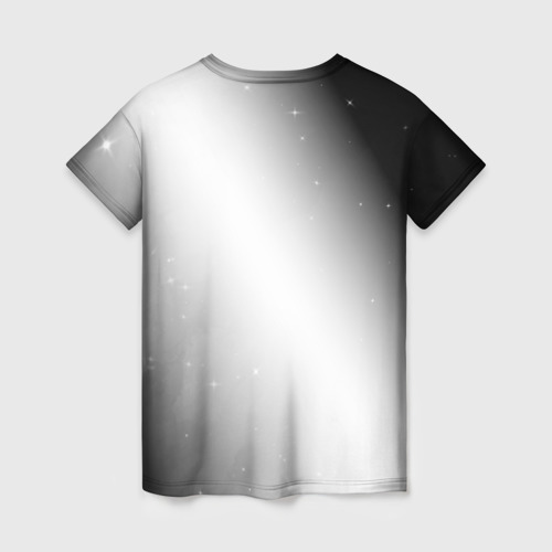Женская футболка 3D Ramones glitch на светлом фоне: символ сверху, цвет 3D печать - фото 2