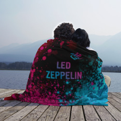 Плед 3D Led Zeppelin - neon gradient: символ сверху - фото 2