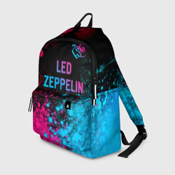 Рюкзак 3D Led Zeppelin - neon gradient: символ сверху