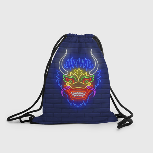 Рюкзак-мешок 3D Неоновый японский дракон