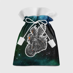 Подарочный 3D мешок Титановый кибердракон на байке