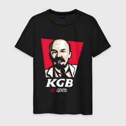 Мужская футболка хлопок Ленин KGB so good