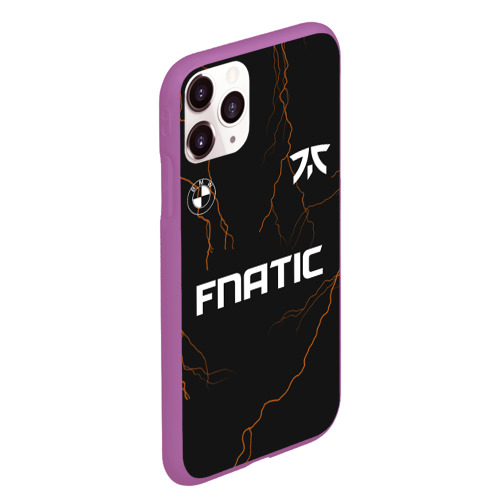 Чехол для iPhone 11 Pro Max матовый Форма Fnatic молнии, цвет фиолетовый - фото 3