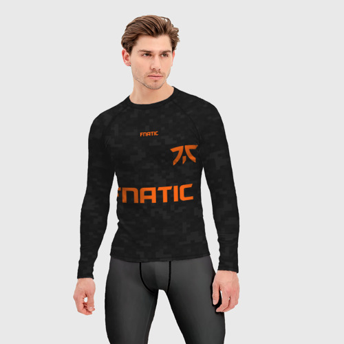 Мужской рашгард 3D Форма Fnatic pixels, цвет 3D печать - фото 3