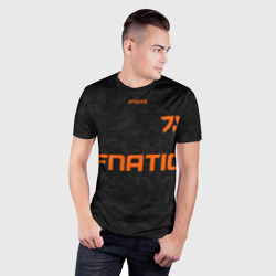 Мужская футболка 3D Slim Форма Fnatic pixels - фото 2