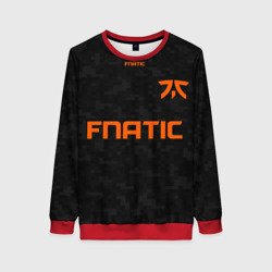 Женский свитшот 3D Форма Fnatic pixels