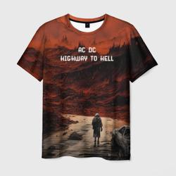 Мужская футболка 3D AC DC Highway to hell