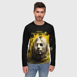 Мужской лонгслив 3D Nirvana Graffiti - фото 2