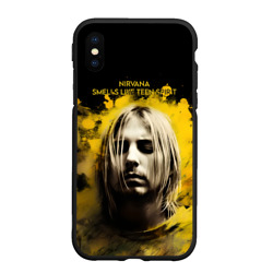 Чехол для iPhone XS Max матовый Nirvana Graffiti