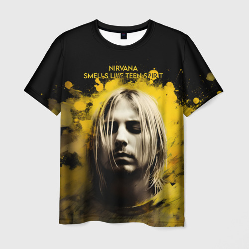 Мужская футболка с принтом Nirvana Graffiti, вид спереди №1