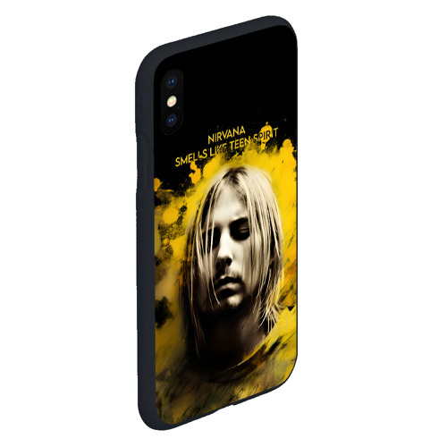 Чехол для iPhone XS Max матовый Nirvana Graffiti, цвет черный - фото 3