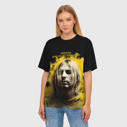 Женская футболка oversize 3D Nirvana Graffiti - фото 2