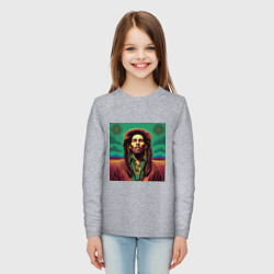 Детский лонгслив хлопок Digital Art Bob Marley in the field - фото 2