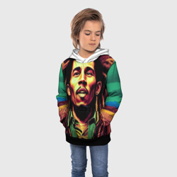 Детская толстовка 3D Digital Art Bob Marley in the field - фото 2