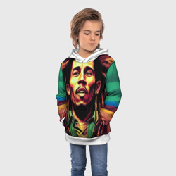 Детская толстовка 3D Digital Art Bob Marley in the field - фото 2