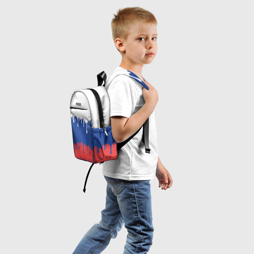Детский рюкзак 3D Флаг России - потёки - фото 2