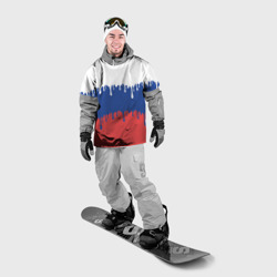 Накидка на куртку 3D Флаг России - потёки - фото 2