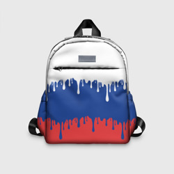 Детский рюкзак 3D Флаг России - потёки