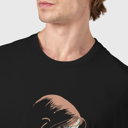 Мужская футболка хлопок Кукла колдуна с черепом, цвет черный - фото 6