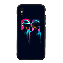 Чехол для iPhone XS Max матовый Daft Punk - One more time