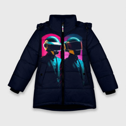 Зимняя куртка для девочек 3D Daft Punk - One more time