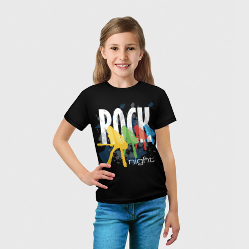 Детская футболка 3D Rock Night, цвет 3D печать - фото 5