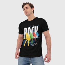 Мужская футболка 3D Rock Night - фото 2