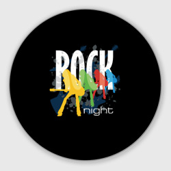 Круглый коврик для мышки Rock Night