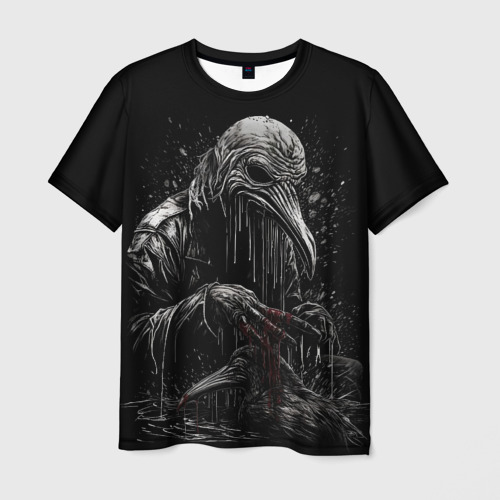 Мужская футболка с принтом Slipknot - Stay and bleeding, вид спереди №1