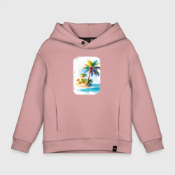 Детское худи Oversize хлопок Palm Tree Serenity