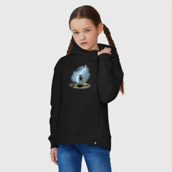Детское худи Oversize хлопок Дурак на холме ловит молнию - фото 2