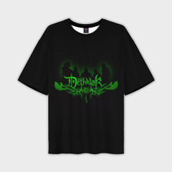 Мужская футболка oversize 3D Metalocalypse Dethklok green