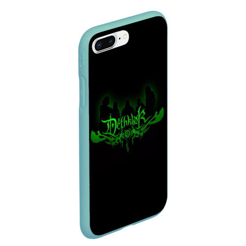 Чехол для iPhone 7Plus/8 Plus матовый Metalocalypse Dethklok green, цвет мятный - фото 3
