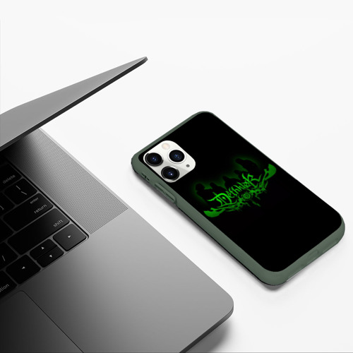 Чехол для iPhone 11 Pro матовый Metalocalypse Dethklok green, цвет темно-зеленый - фото 5
