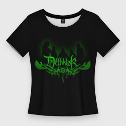 Женская футболка 3D Slim Metalocalypse Dethklok green