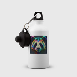 Бутылка спортивная Красочная панда - нейросеть - фото 2