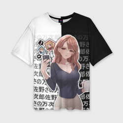 Женская футболка oversize 3D Мияко Сайто - oshi no ko