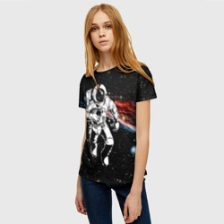 Женская футболка 3D Американский футбол - космос - фото 2
