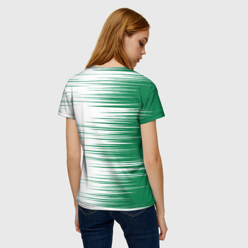 Женская футболка 3D с принтом Skoda sign Шкода, вид сзади #2