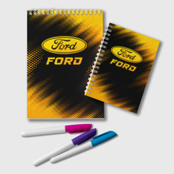 Блокнот Ford - gold gradient