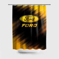 Штора 3D для ванной Ford - gold gradient