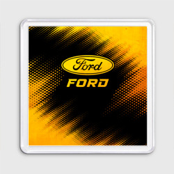 Магнит 55*55 Ford - gold gradient