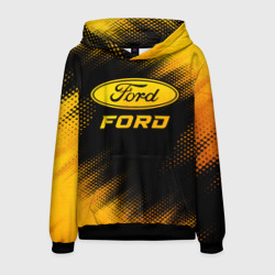 Мужская толстовка 3D Ford - gold gradient