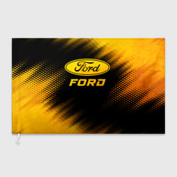 Флаг 3D Ford - gold gradient
