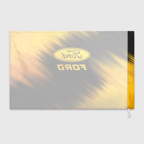 Флаг 3D Ford - gold gradient - фото 2