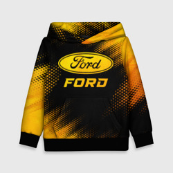 Детская толстовка 3D Ford - gold gradient