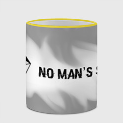 Кружка с полной запечаткой No Man's Sky glitch на светлом фоне: надпись и символ - фото 2