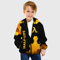 Детская куртка 3D Half-Life - gold gradient: надпись, символ - фото 2
