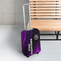 Чехол для чемодана 3D Foo Fighters violet plasma - фото 2